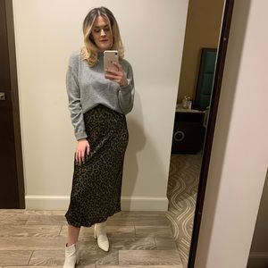 Zara Leopard Slip Dress